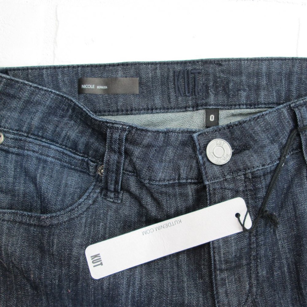 NWT Kut From The Kloth Nicole Denim Bermuda Shorts - Picture 4 of 5